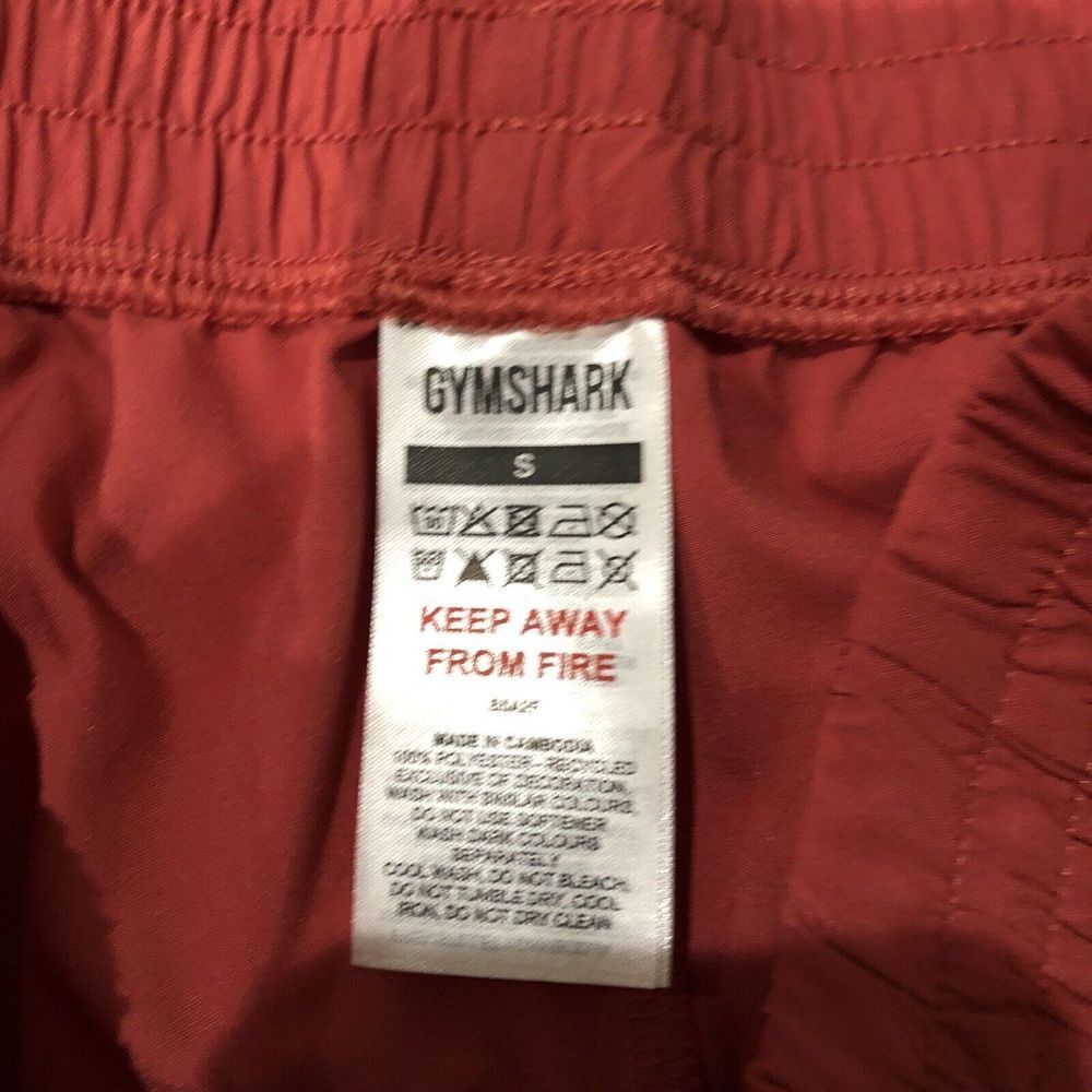 New Gymshark Women's Woven‎ Pocket High Waisted Short MG7 Sundried Red Small - Picture 5 of 7
